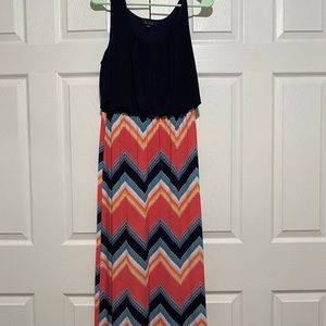 Long patterned dress